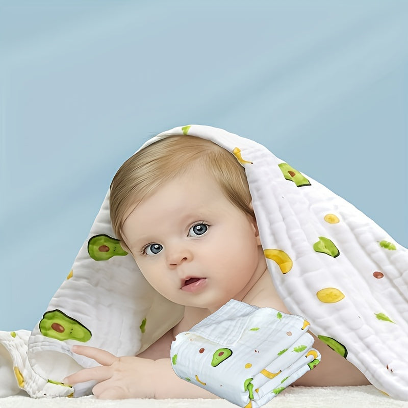 Baby Bath Towel 4-Layer Soft Absorbent Quick Drying for Newborns and Toddlers