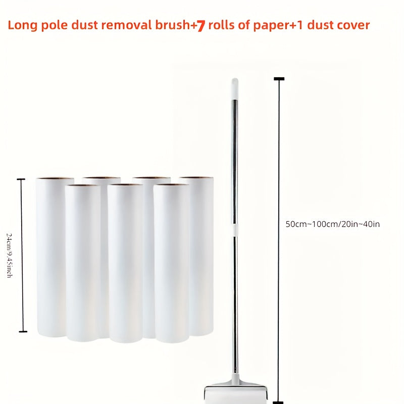 Telescopik changyutgichli changyutgich va qog'oz rulolari bilan tozalash to'plami