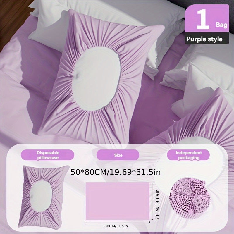 Disposable Pillowcase for Double Beds Hygienic Non-Woven Fabric Travel Hotel Train