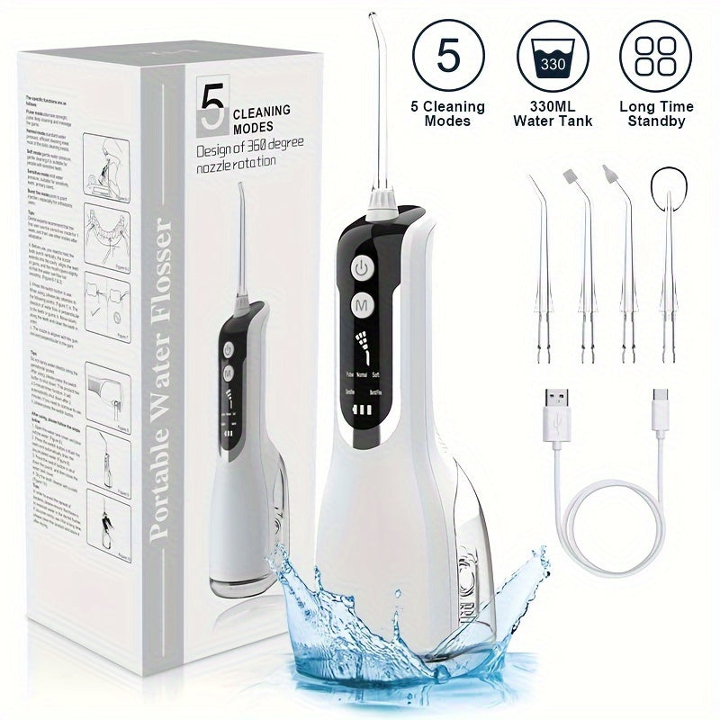 Kattalar uchun portativ suv tozalash qurilmasi, USB bilan qayta zaryadlanadigan, 5 ta rejim, 4 ta shish