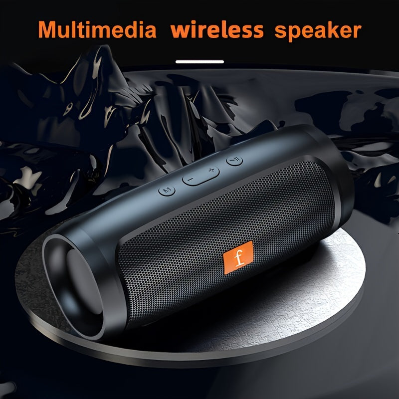 Wireless Bluetooth Speaker with Dual Channel Subwoofer for Home and Car Black