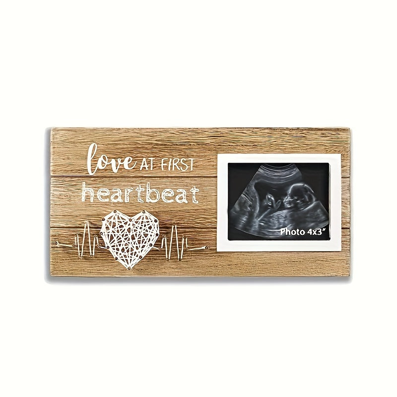 Wooden Picture Frame for Ultrasound Photos Baby Gift Memorial 8x10