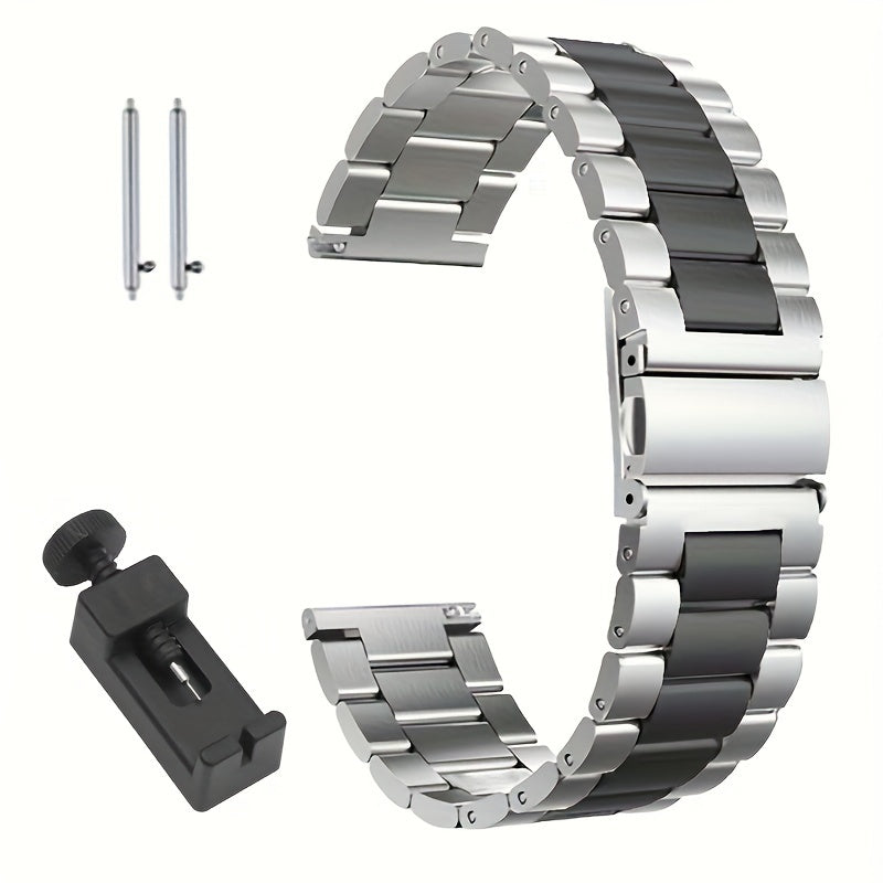 Stainless Steel Watch Band 16mm-24mm for Smartwatches and Traditional Watches Not Water Resistant