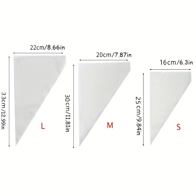 Disposable Piping Bags 50/100/200pcs Icing Fondant Cake Decorating Supplies