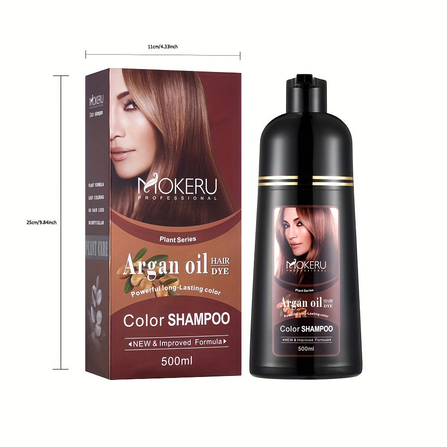 3-in-1 Argan Oil Hair Dye for Gray Coverage Unisex Paste