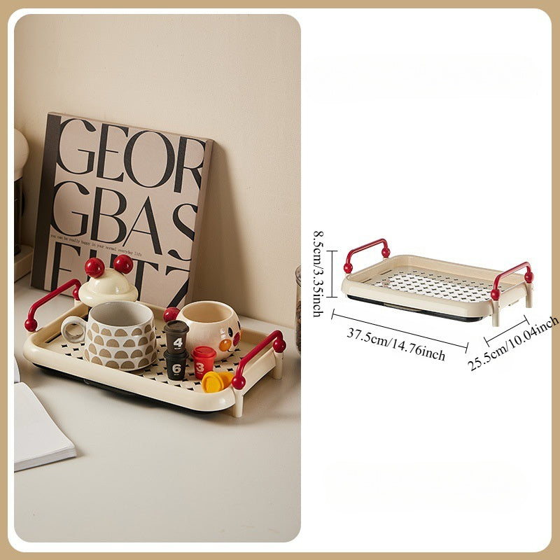 Juego de 3 soportes de plástico para tazas para cocina y comedor, organizador de almacenamiento abierto