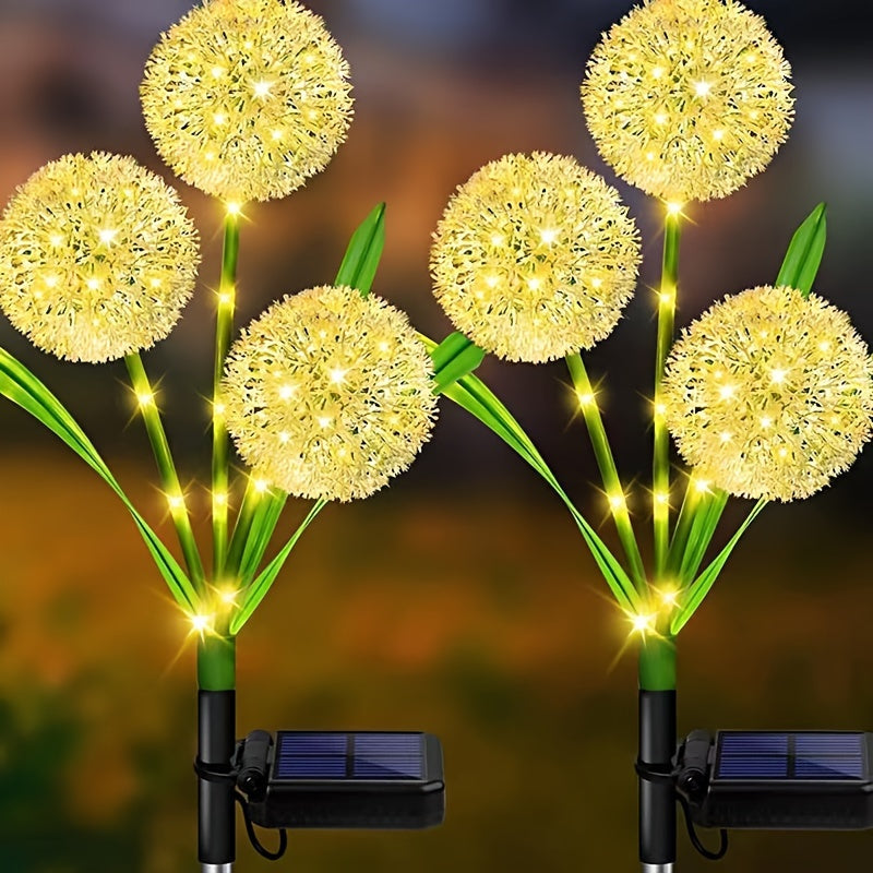 Solar Dandelion LED Garden Stake Light Waterproof Outdoor Yard Decor