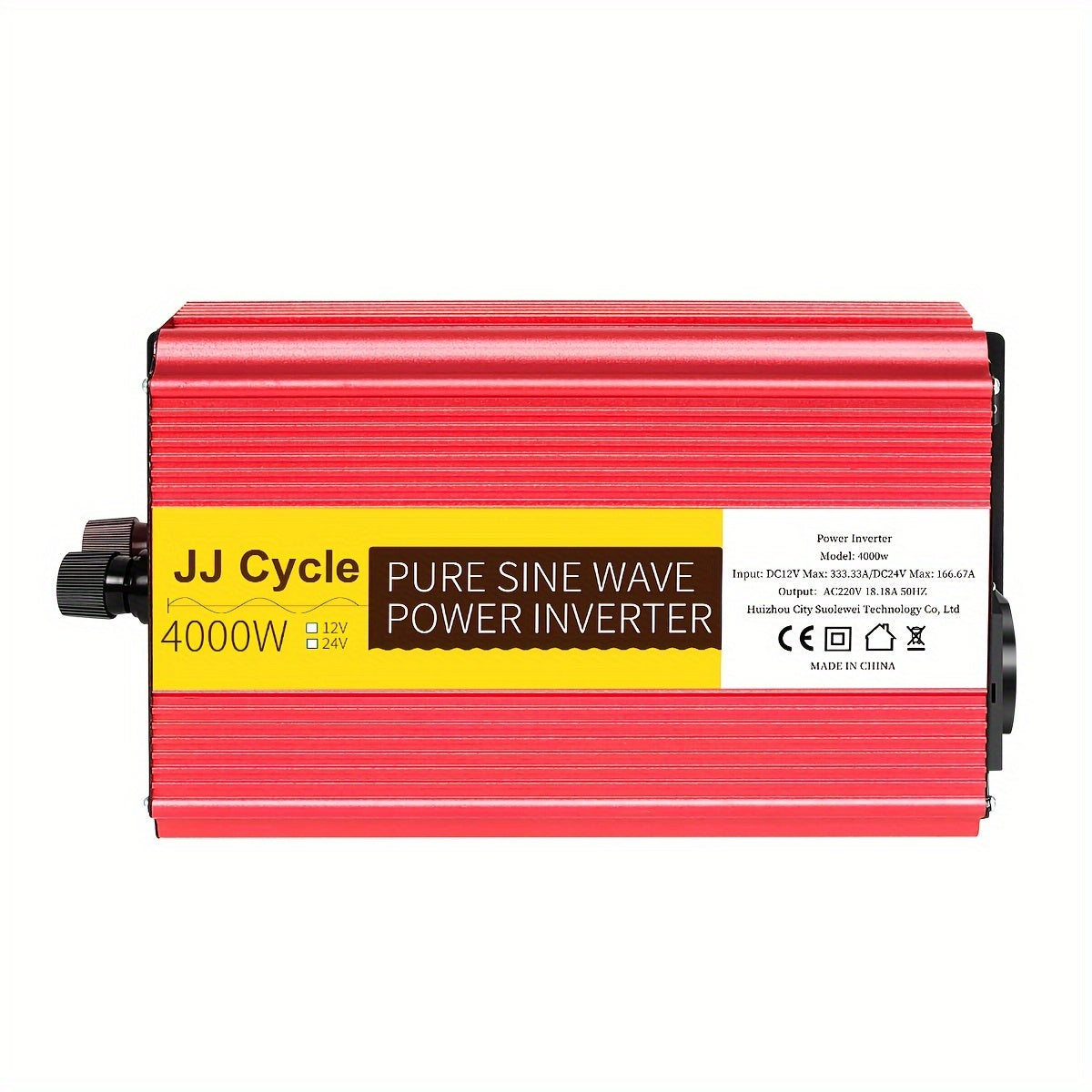 5000W Pure Sine Wave Inverter DC 12V/24V to AC 220V 50Hz Car Power with EU Plug
