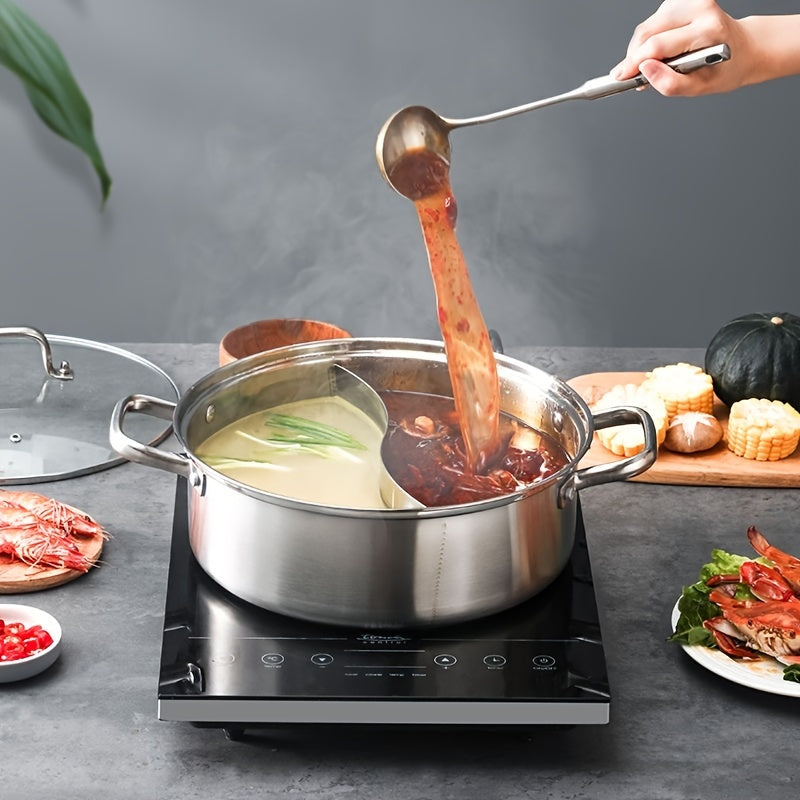 Soup Pot Yuanyang Pot 1 Piece Extra-Thick Stainless Steel Large Capacity Hot Pot Shabu Shabu