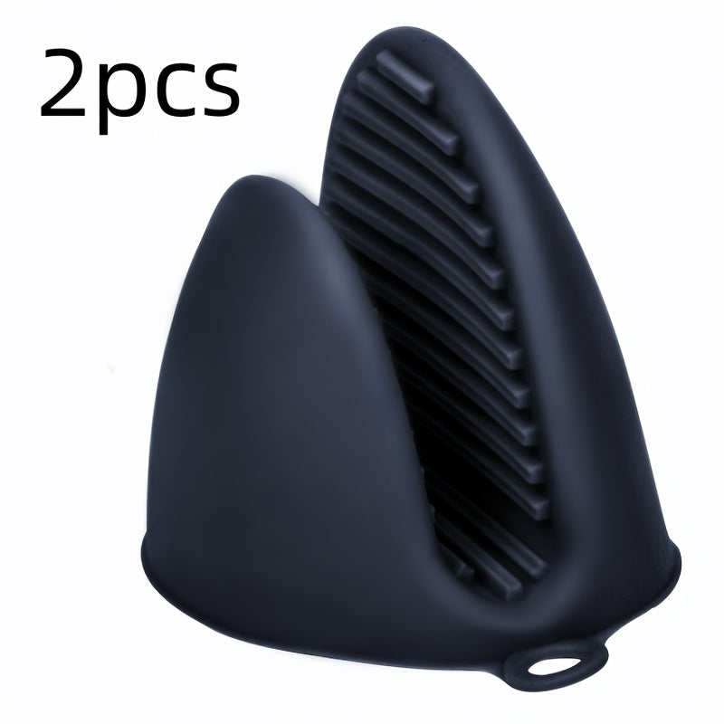 Набор из 2 силиконовых резиновых захватов для кастрюль, нескользящих, термостойких рукавиц для духовки