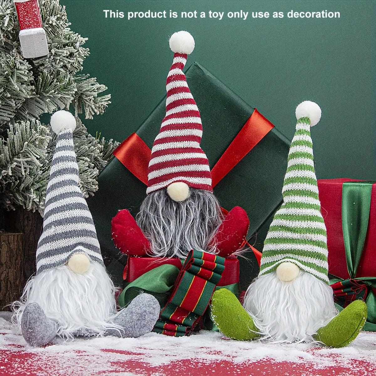 Adorno de colgante de árbol de Navidad del anciano sin rostro