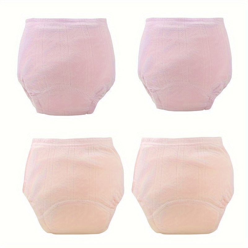 Pack de 4 pantalones de entrenamiento transpirables e impermeables para cubiertas de pañales de tela