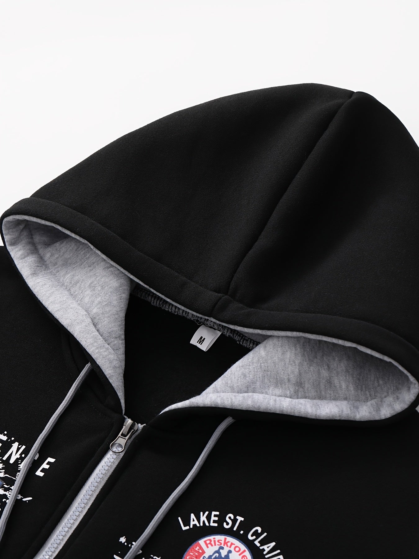 Conjunto de sudadera con capucha y letras en poliéster para hombres, ideal para deportes y uso casual