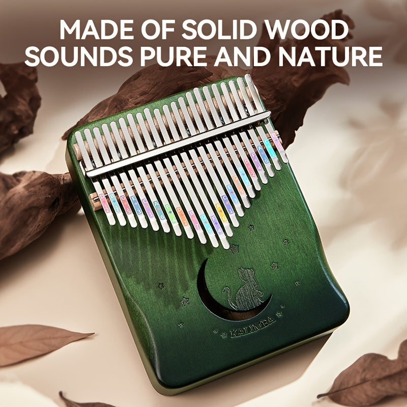 21-Tone Thumb Piano Kalimba for Beginners Girls Mixed Color Musical Instrument Gift