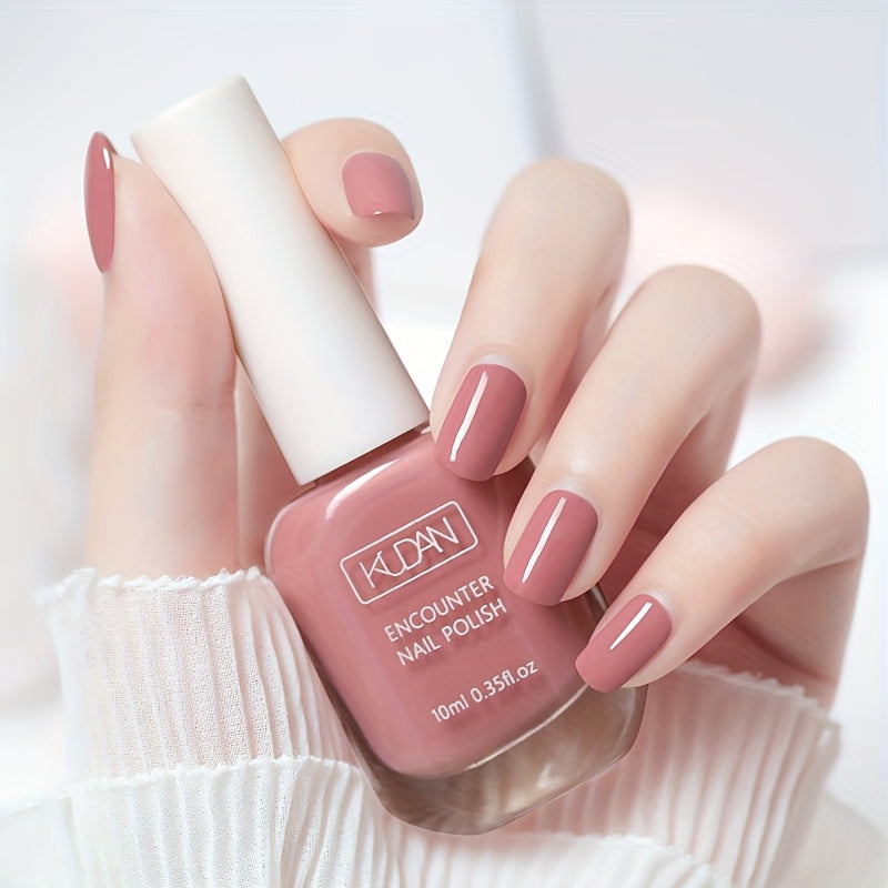 Pink Water-Based Quick-Dry Nail Polish Set 0.34oz Odorless Alcohol-Free