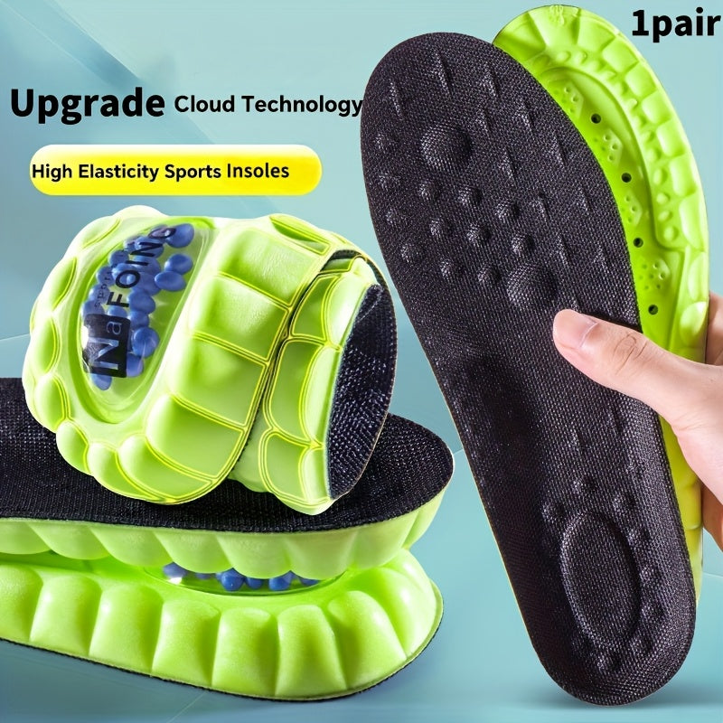 Unisex 4D Cloud Sport Insoles Air Cushion Shock Absorption Breathable