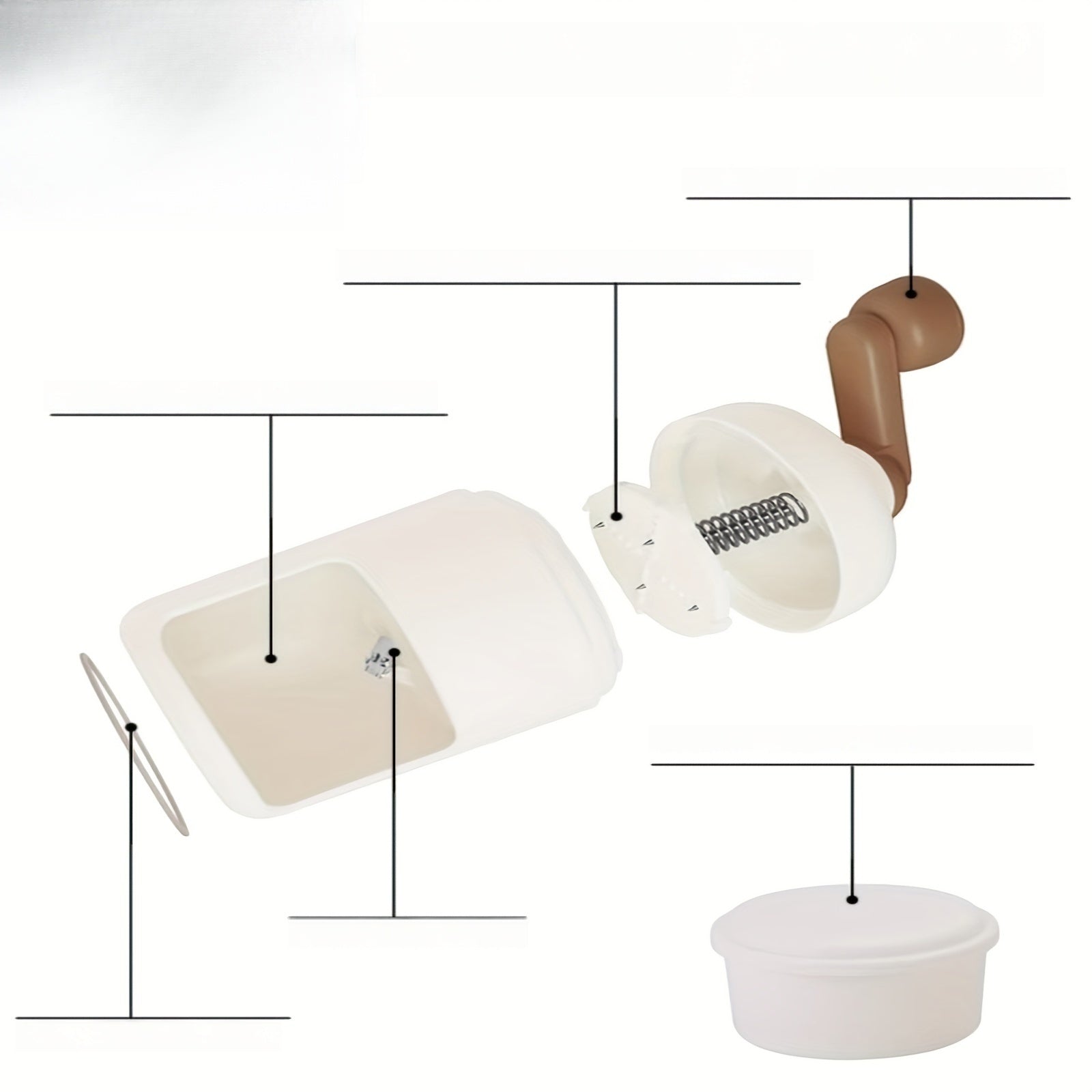 Kichkina qoʻl bilan ishlovchi muz maydalash mashinasi, smuzilar, mevali kokteyllar, sutli ichimliklar uchun