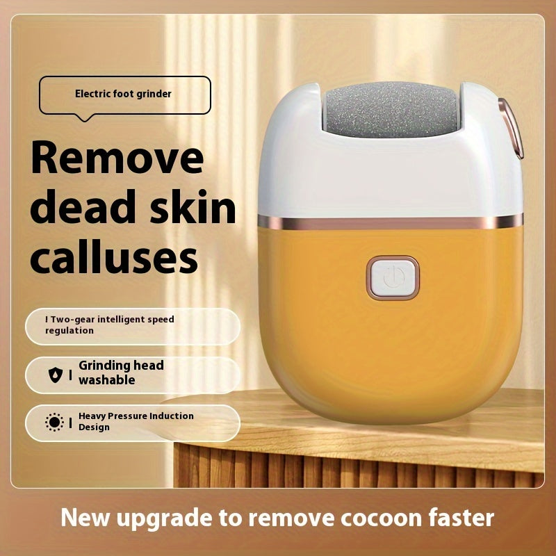 Foot Scraper with Three Replacement Grinding Heads Dual Speeds Rechargeable USB Powered