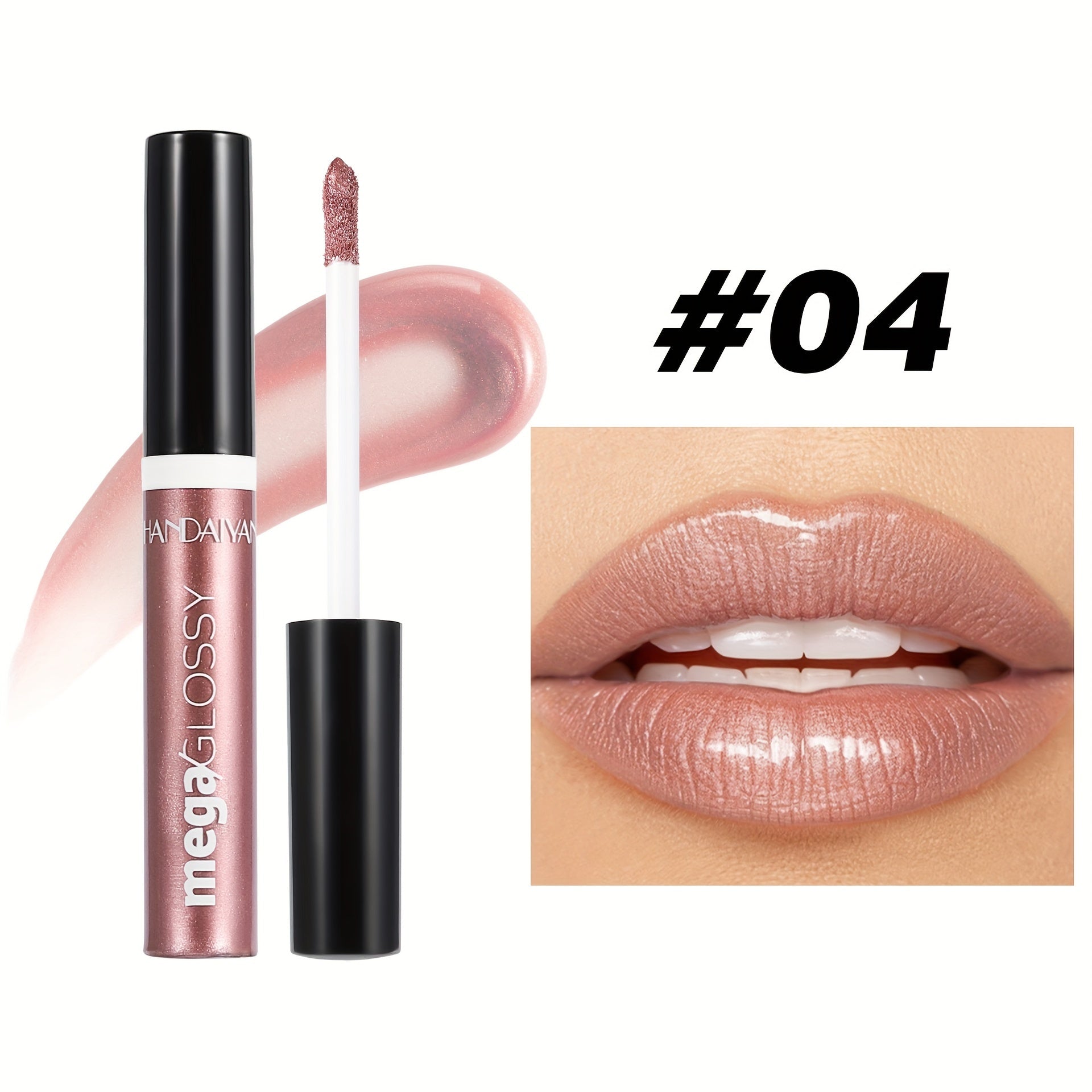 Women Shine Lip Gloss 8 Colors Long-Lasting Moisturizing Sparkling Lipstick