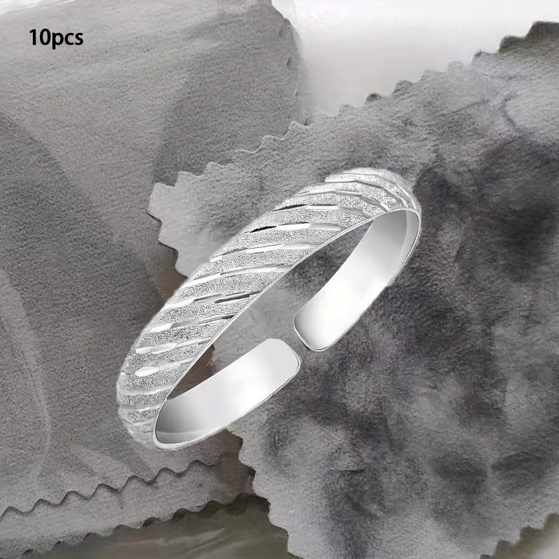 10Pcs Jewelry Polishing Cloth for Silver Necklace Ring Bracelet Cleaning