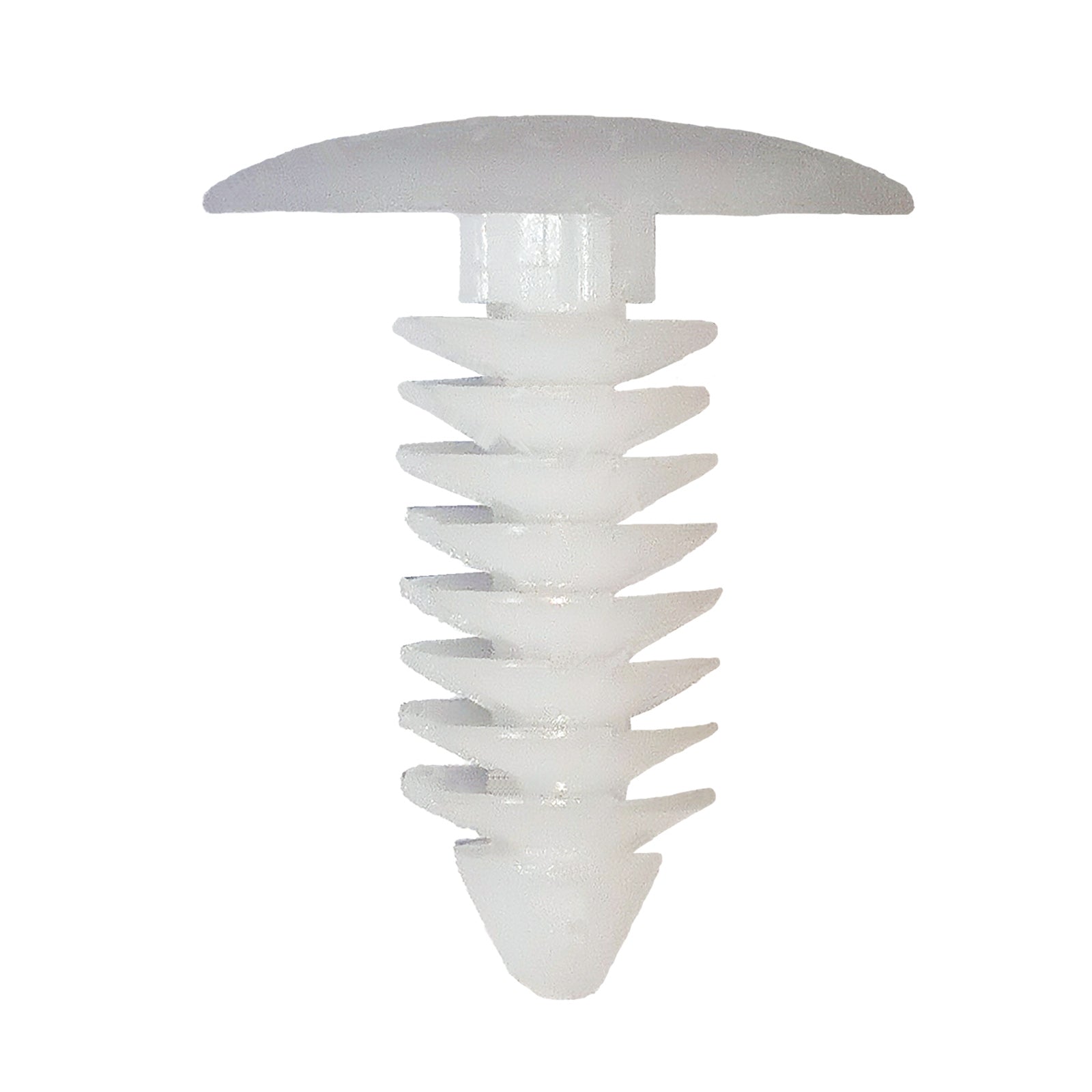 50Pcs Auto Fasteners Car Clips Bumper Fender Retainers Plastic Rivets Black White