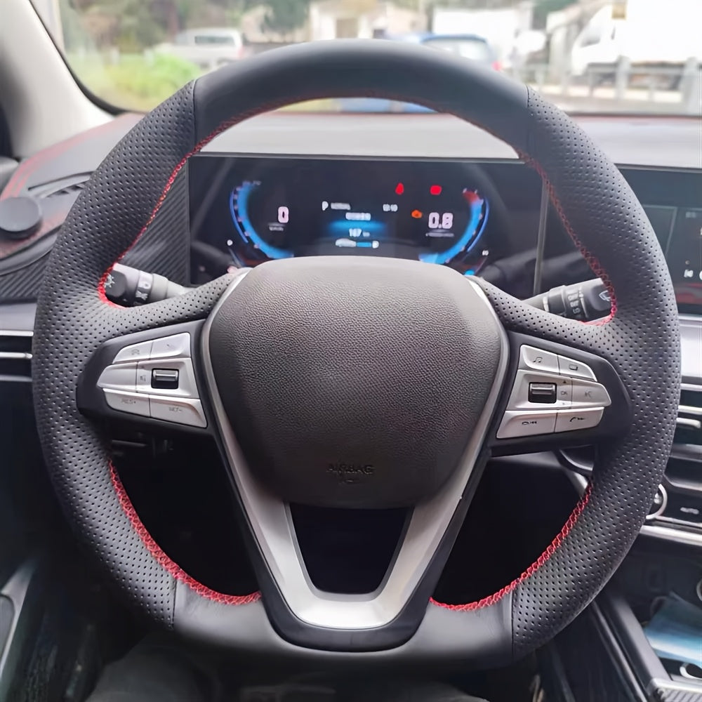 Car Steering Wheel Cover Leather Anti-Slip Universal for Car Interior Accessories