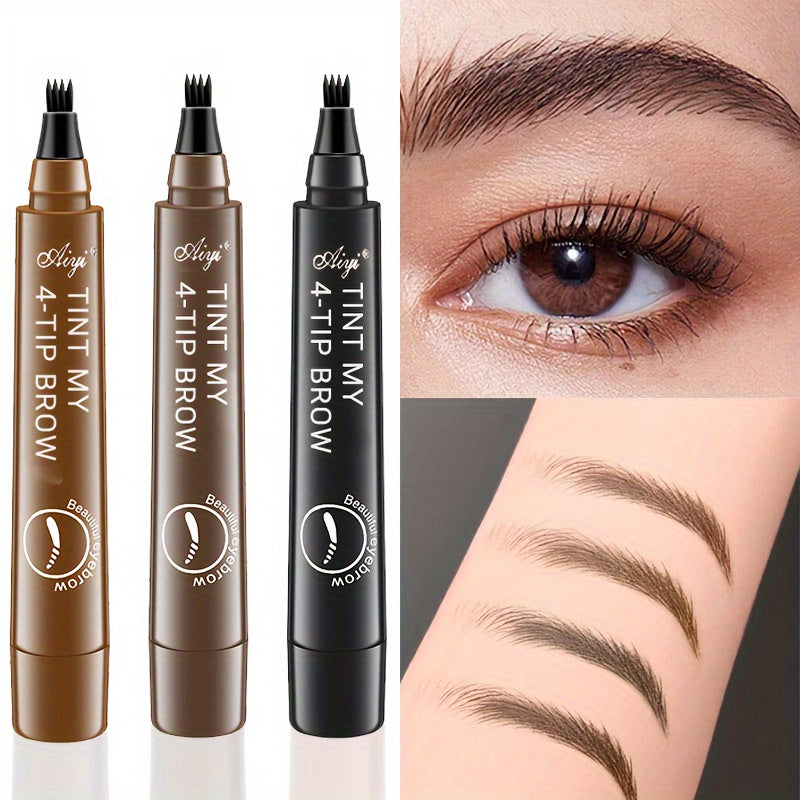Long-Lasting Waterproof Microblading Eyebrow Pen for Natural Defined Brows