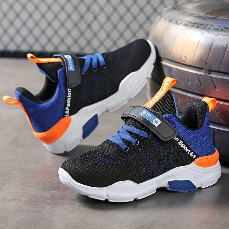 Boys Breathable Mesh Sneakers for Ages 14 and Under with Tassel Fastener EVA Sole