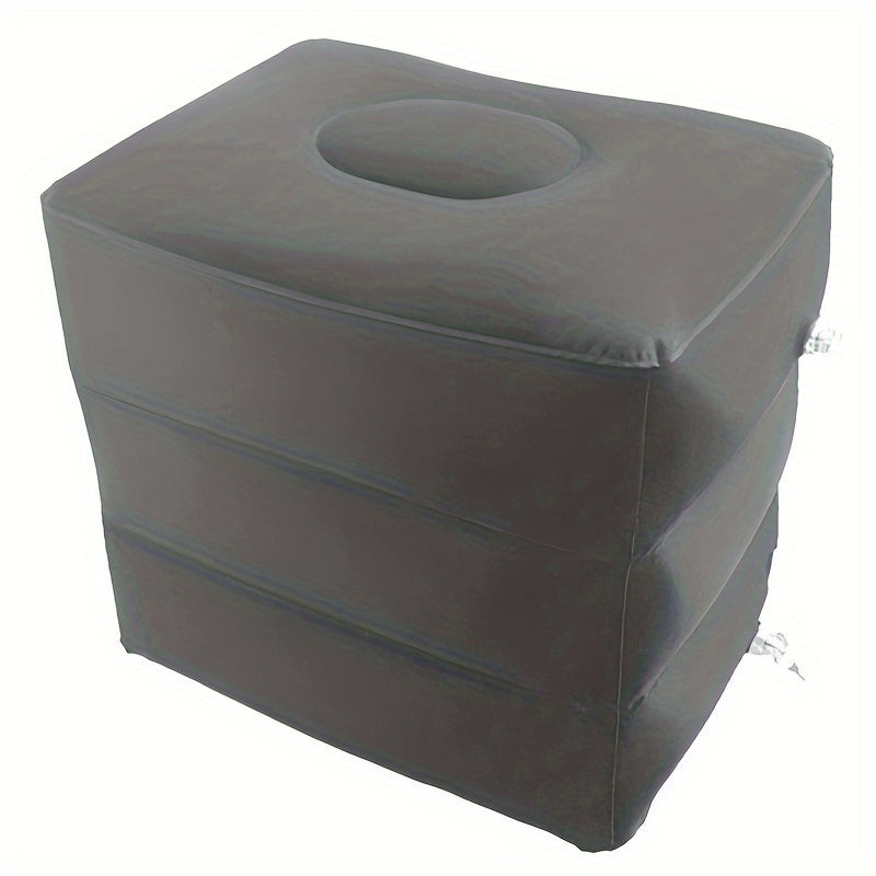 Inflatable Travel Pillow for Neck Support Flocking PVC Leg Pillow for Office and Travel