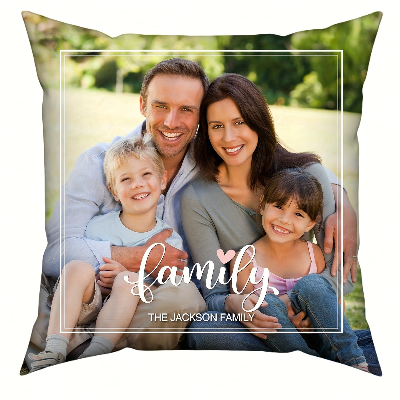 Personalized Photo Pillow Case Soft Polyester Knit Gift for Special Occasions