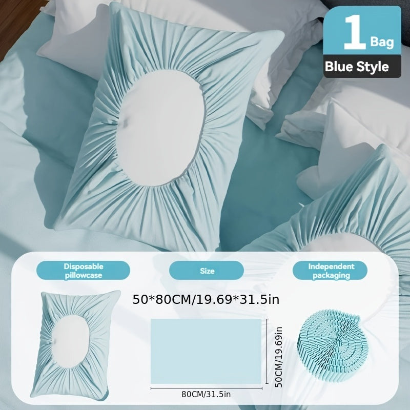 Disposable Pillowcase for Double Beds Hygienic Non-Woven Fabric Travel Hotel Train