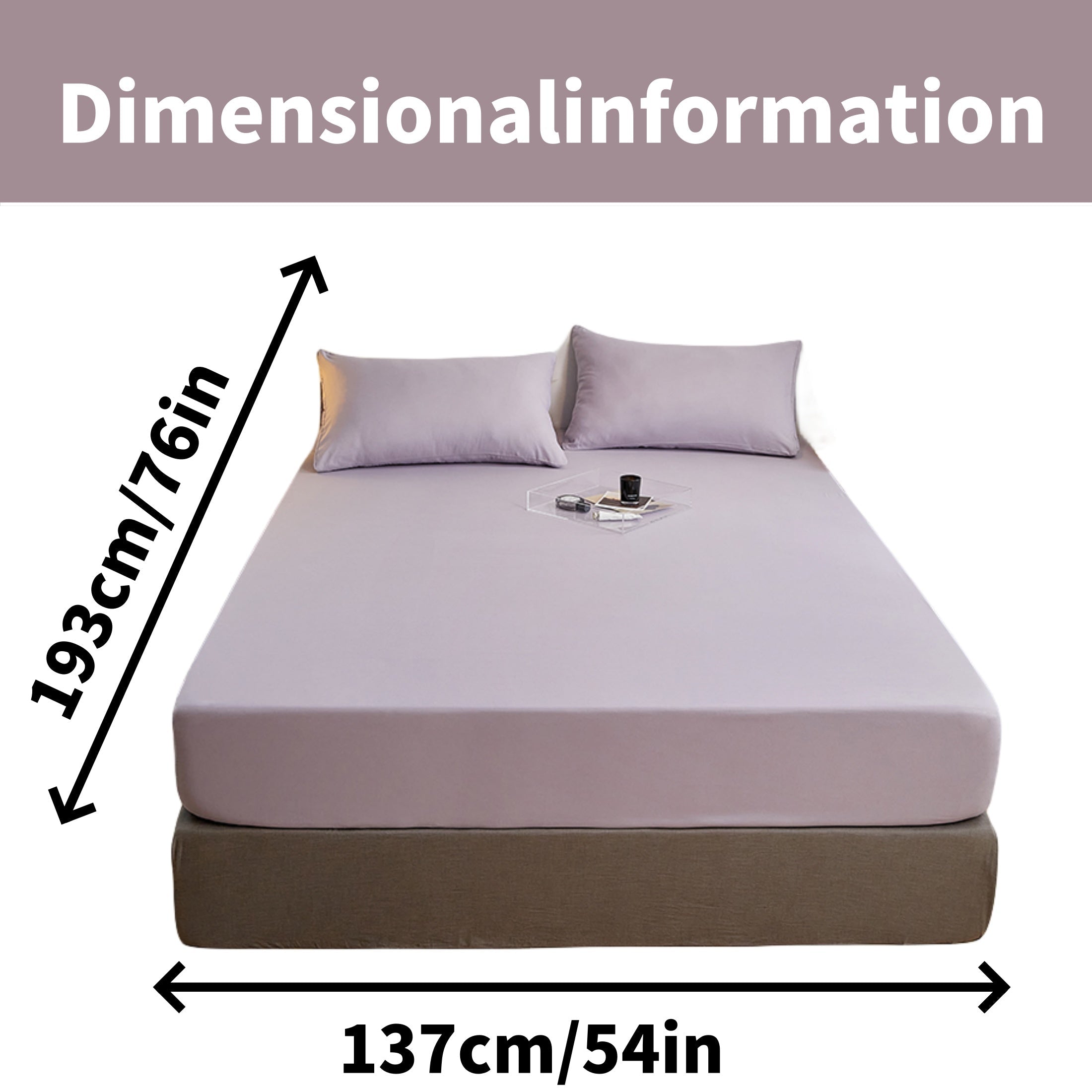 Juego de sábanas ajustadas de poliéster cepillado con 2 fundas de almohada, con bolsillo profundo, ropa de cama