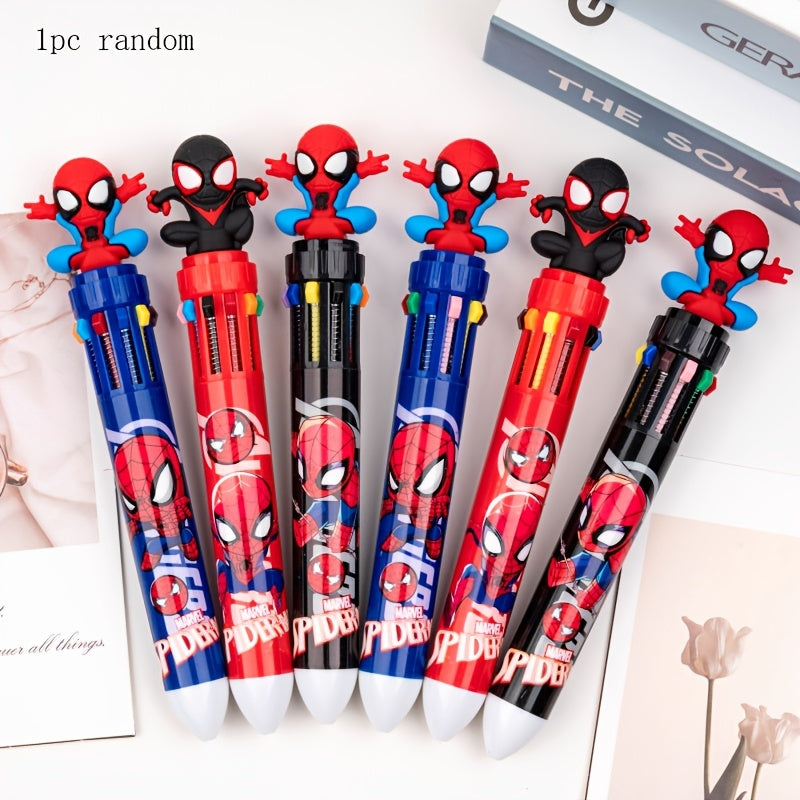 Spider-Man Stationery Set Includes Notepad and Pens for Students and Office Use