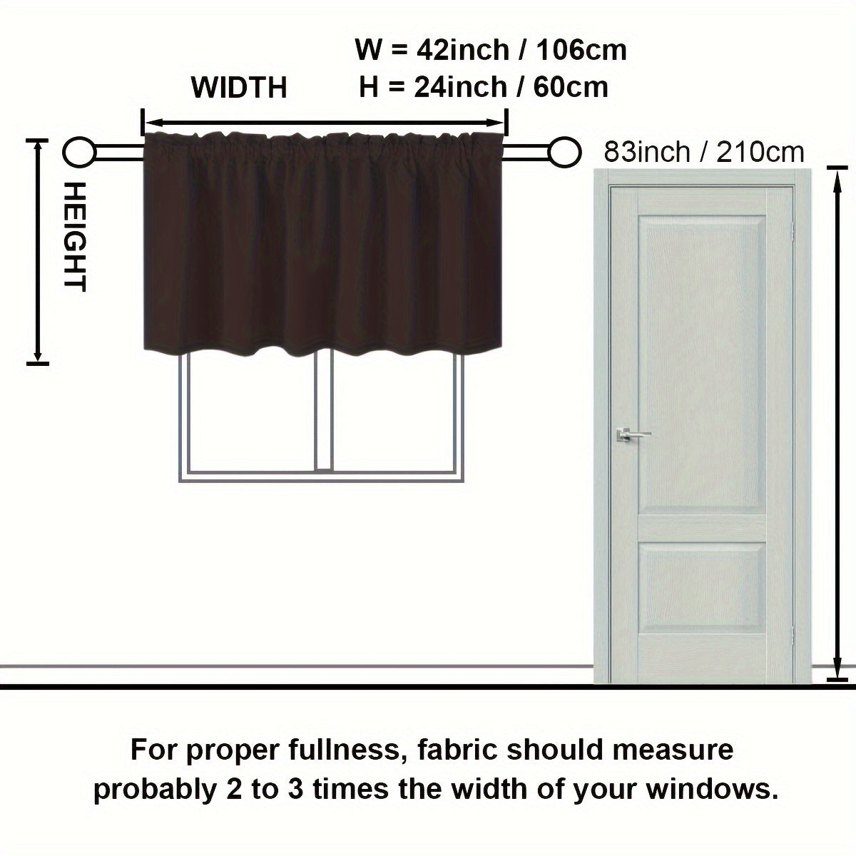 Blackout Heat Insulation Curtain Rod for Kitchen Living Room Bedroom Home Decor
