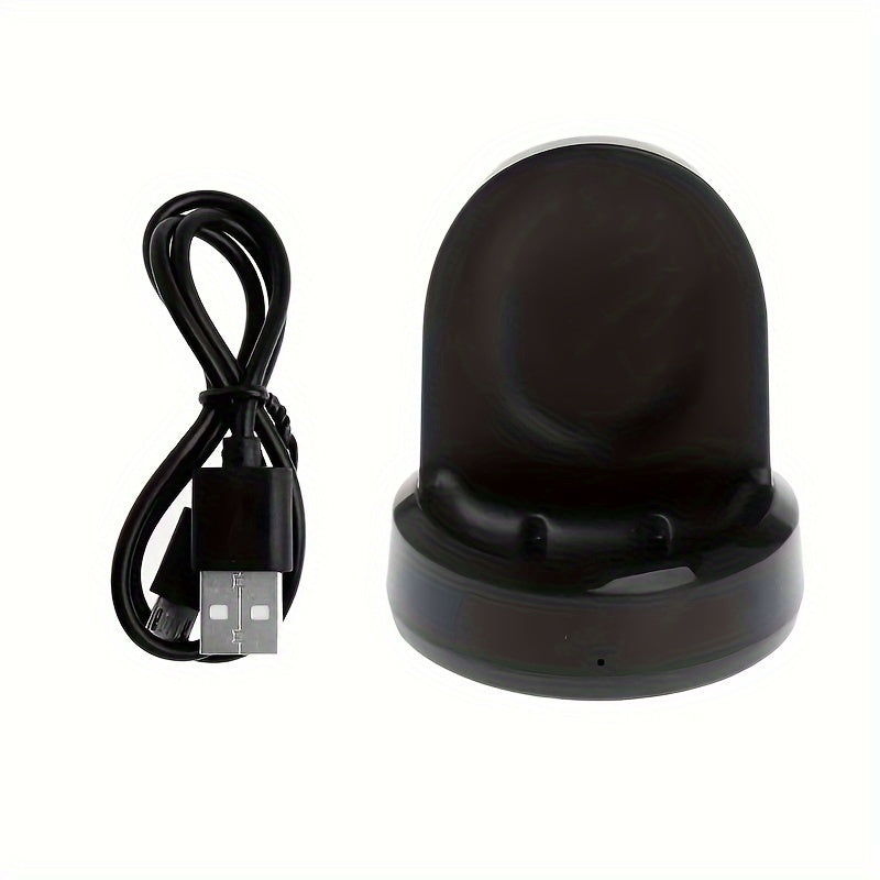 Wireless Fast Charger Dock for Samsung Galaxy Watch S2 S3 42mm 46mm Black