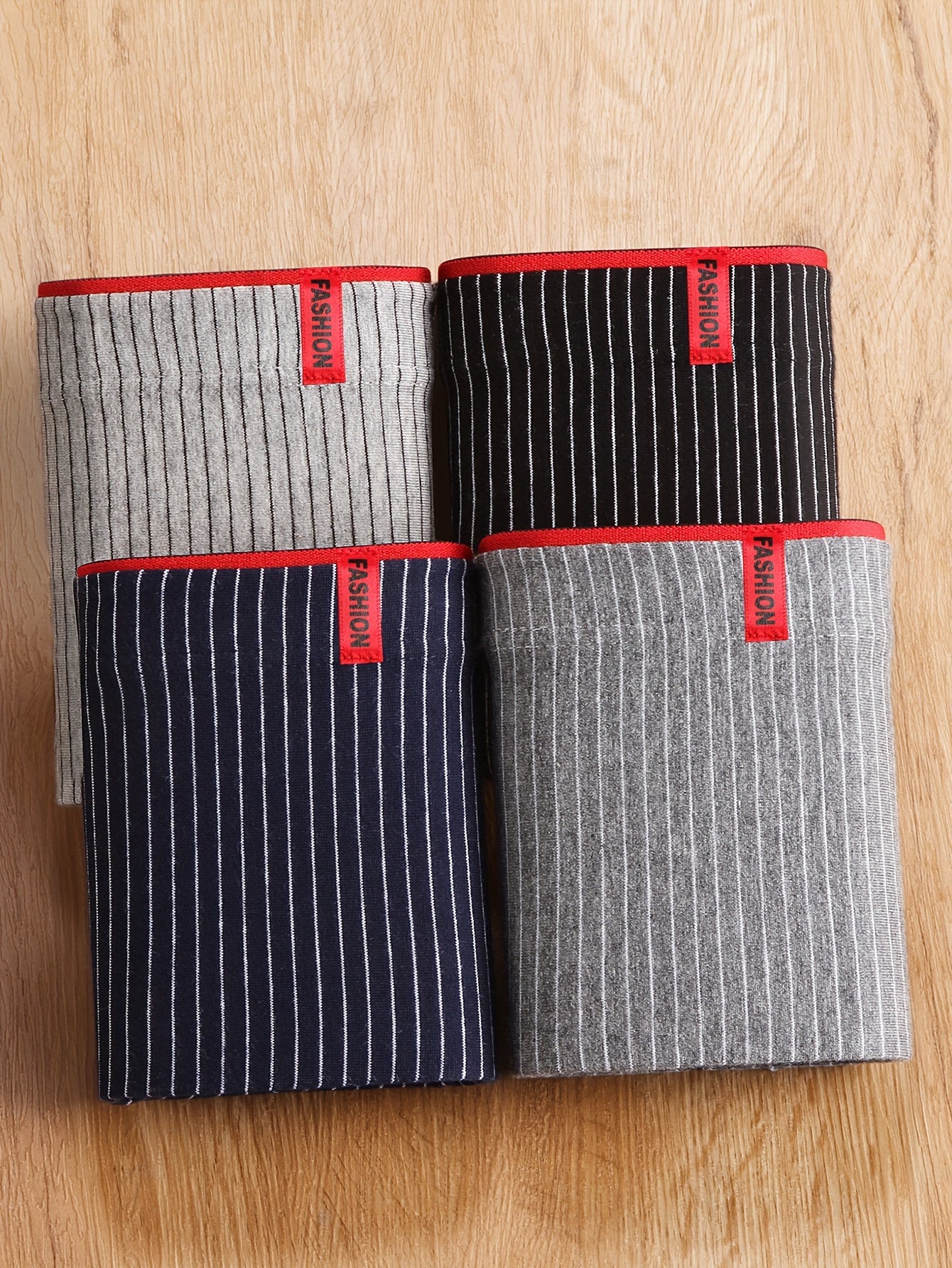 Men's Boxer Briefs 4 Pack Breathable Stretch Cotton Polyester Casual Sports