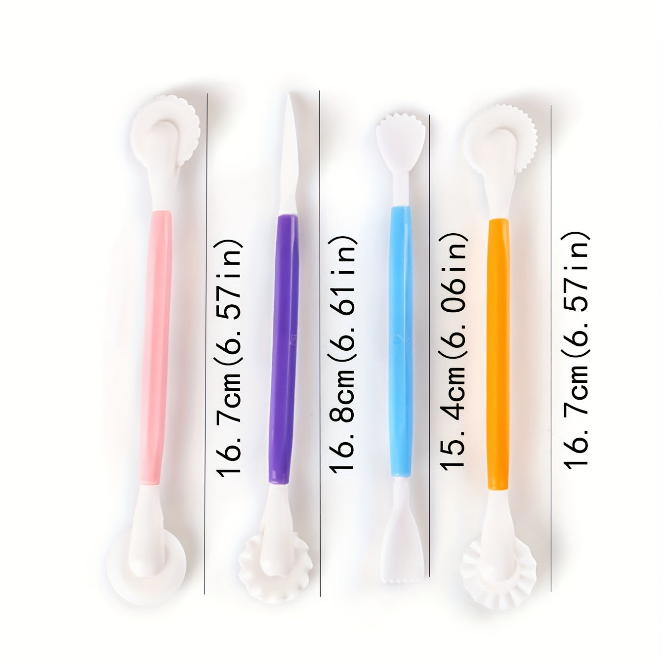 Set of 4 Fondant Modeling Tools for Cake Decorating and Sculpting