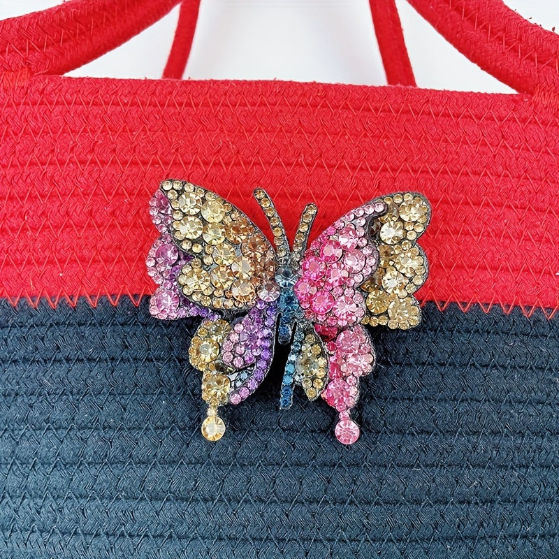 2Pcs Kids Girls Colorful Bow Shoe Clips Detachable Double Layer Accessories