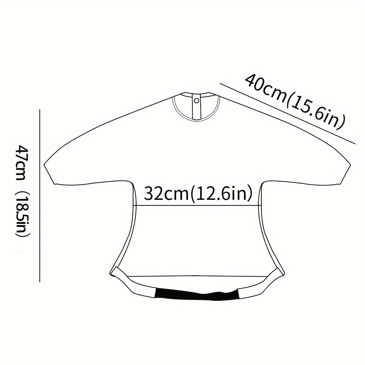 Baby Bib Long Sleeves Waterproof Food Catcher for Feeding at Highchair Pushchair or Table