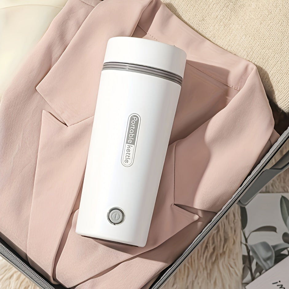 Portable Stainless Steel Electric Kettle with Insulated Cup Overheat Protection Leak-Proof Fast Boil