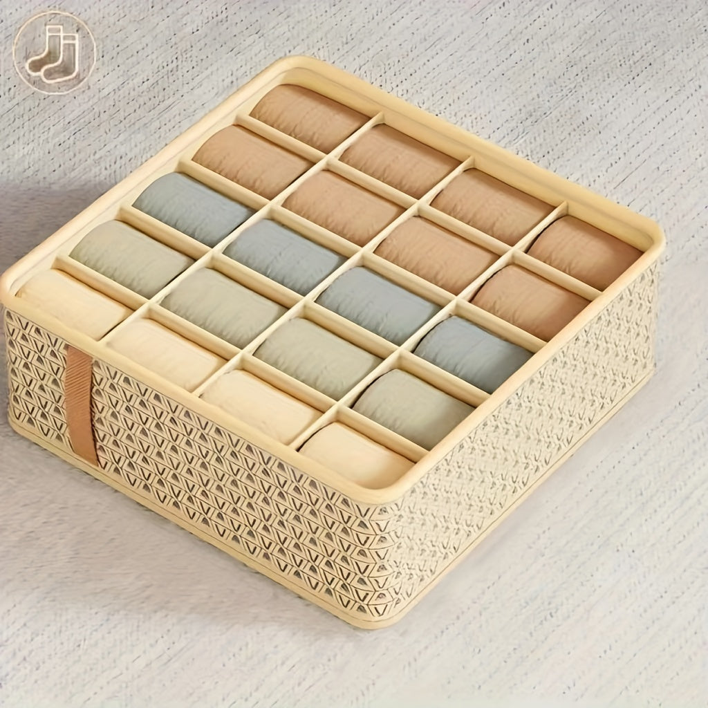 Fabric Drawer Organizer for Underwear Socks and Accessories Large Capacity Foldable Storage Box Closet Dorm Room