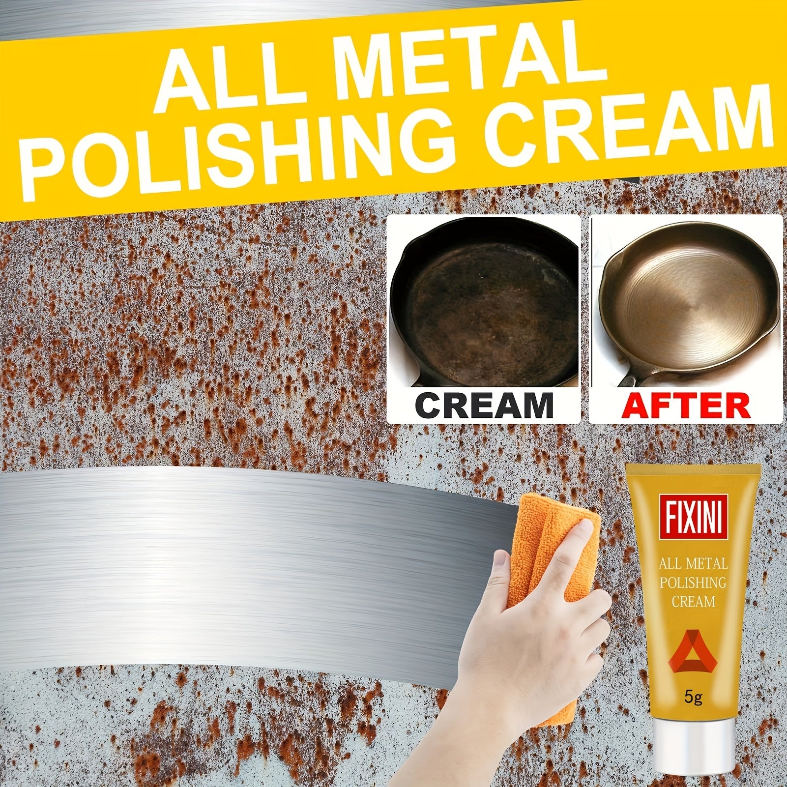 All Metal Polishing Cream 5G Multi-Purpose Rust Remover for Kitchen and RV