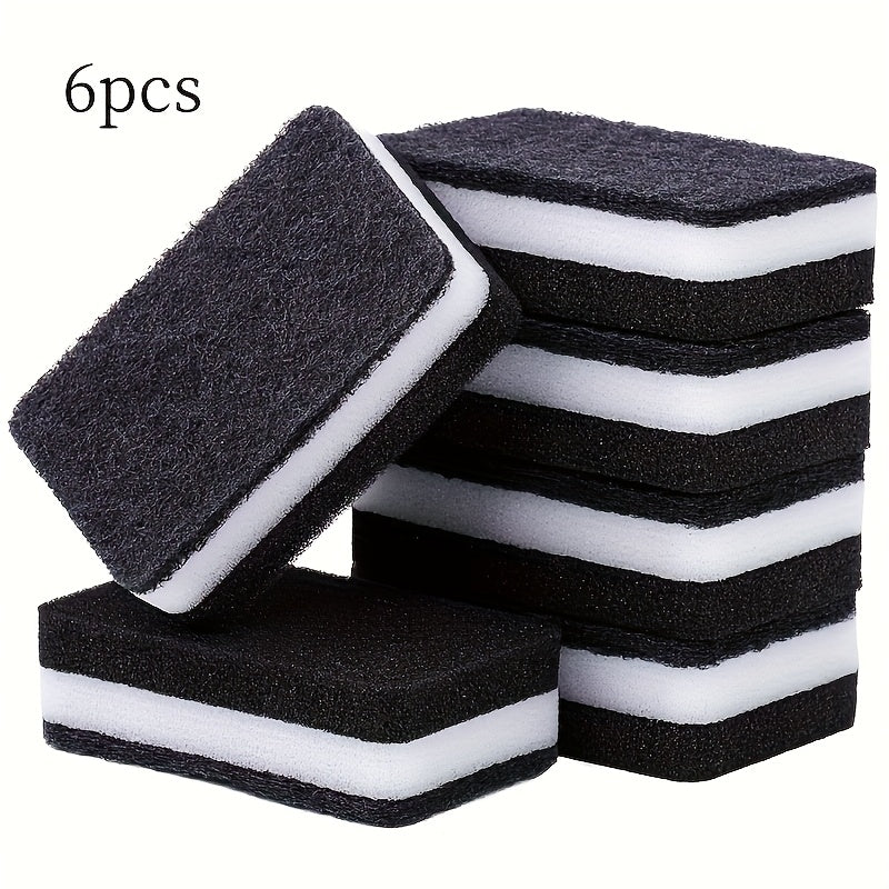 Pack of 12 Double-Sided Kitchen Cleaning Sponges, Oil-Resistant, Versatile