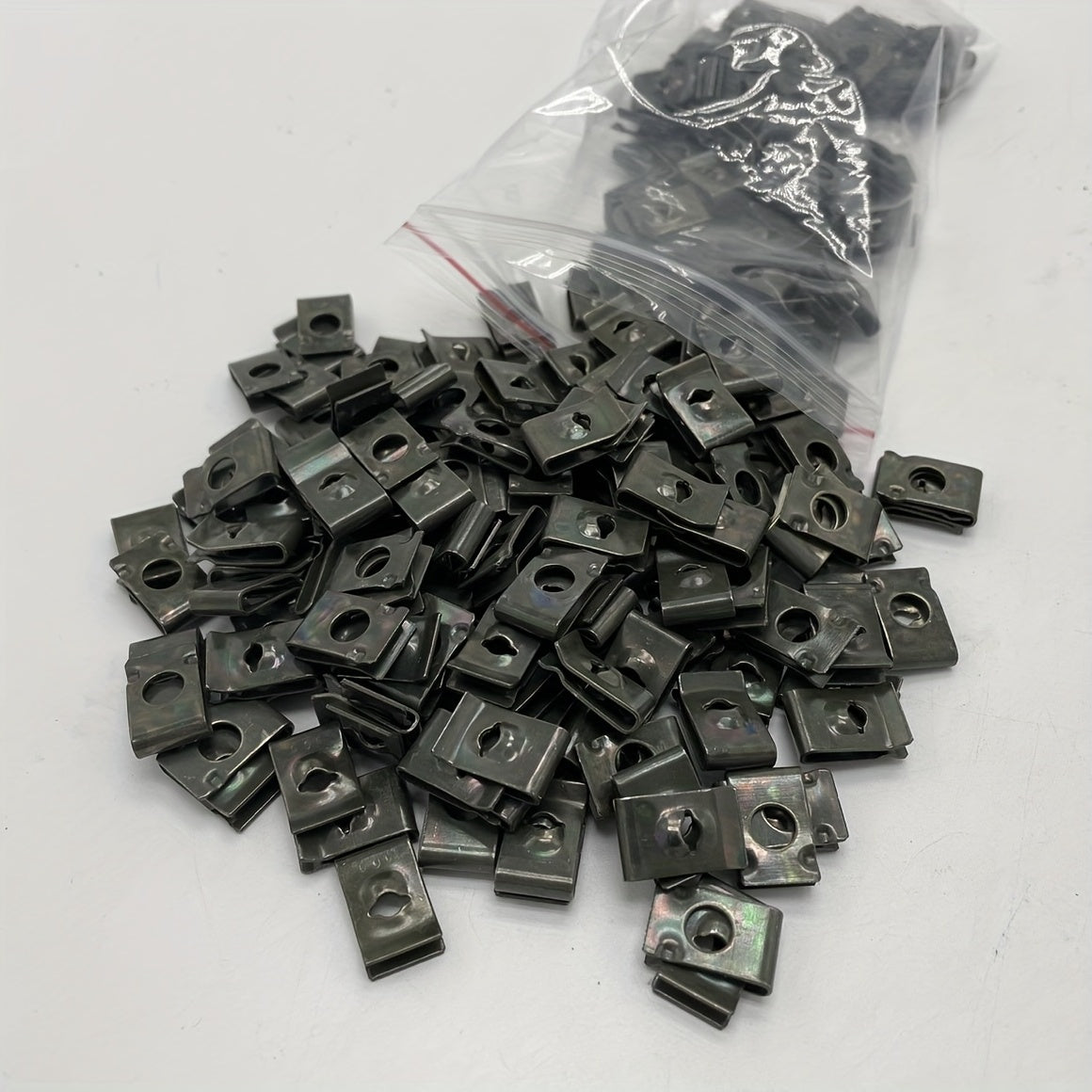 20 Pcs Motorcycle ATV Plastic Cover Metal Retainer Screws Clips M4 M5