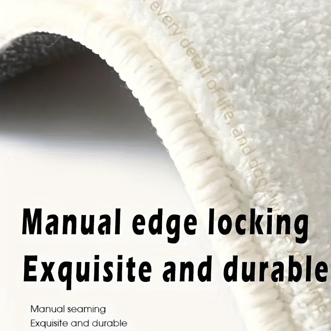 Cartoon-Themed Area Rug for Bedroom Bedside Blanket Non-Slip Floor Mat for Living Room