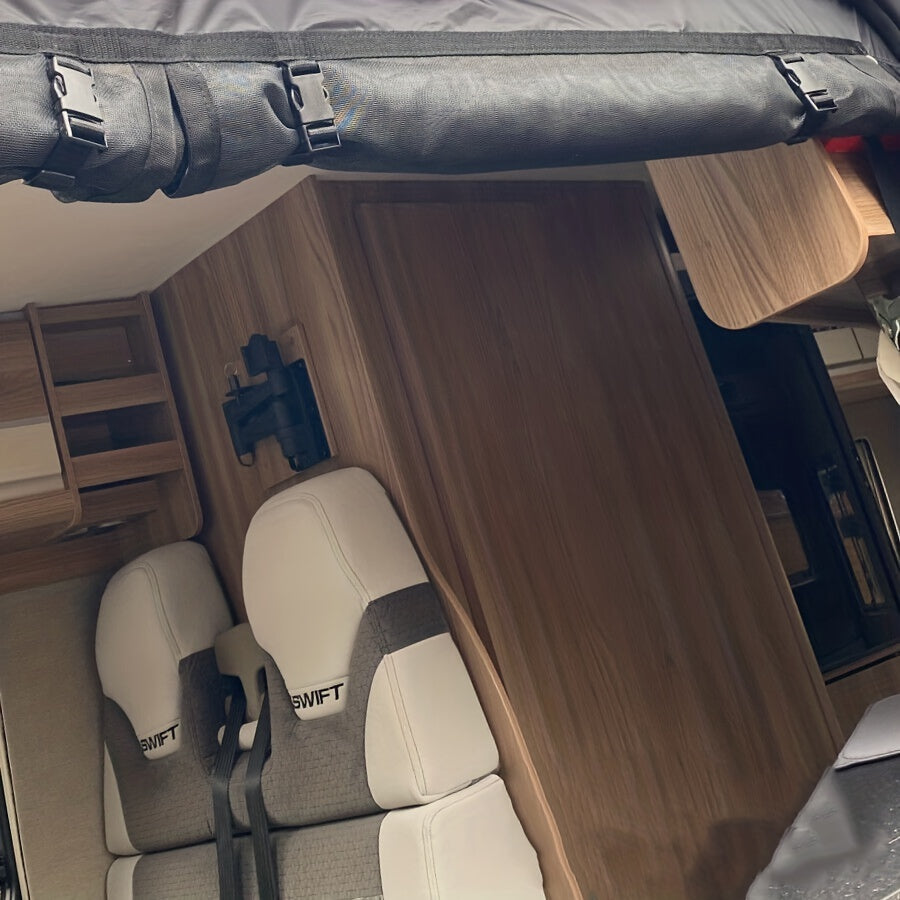 RV Mosquito Screen Curtain for Camper Van Doors Fly Prevention Sunshade