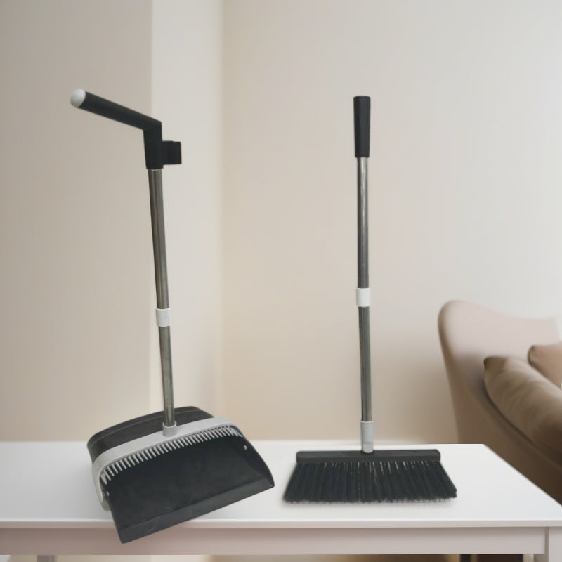 Cleaning Supplies Broom and Dustpan Set for Home and Office, Durable and Creative Design