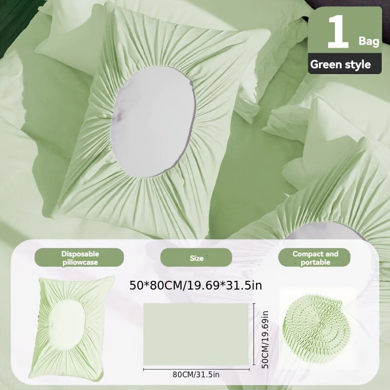 Disposable Pillowcase for Double Beds Hygienic Non-Woven Fabric Travel Hotel Train