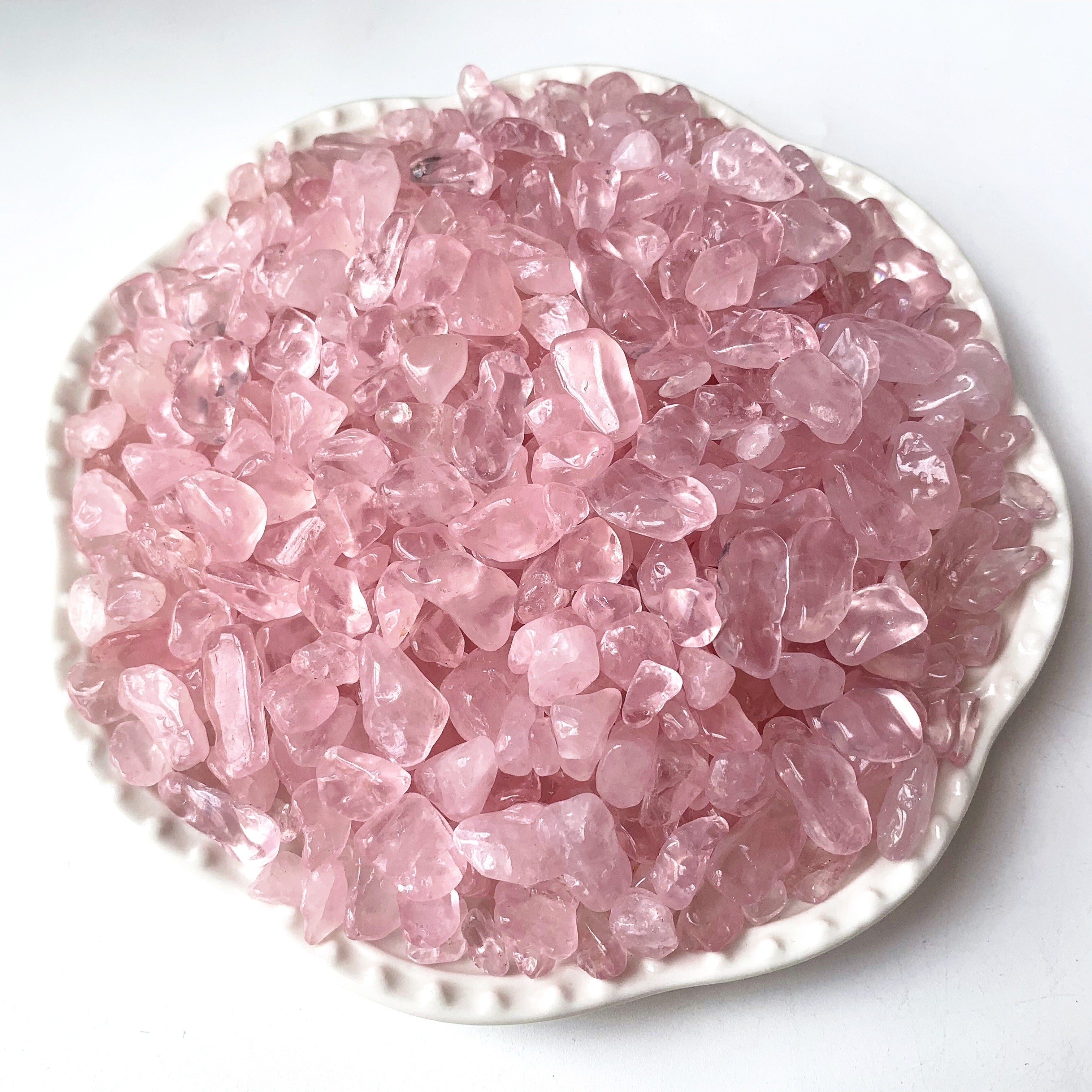 Natural Rose Quartz Chips 50g 100g for Healing and Decoration in Plants and Terrariums