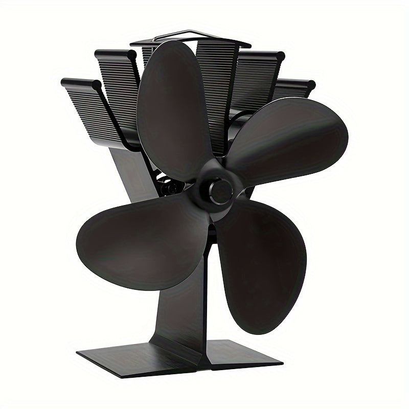 High-Speed 4-Blade Wood Stove Fan for Heat Distribution and Air Circulation